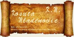 Košuta Mladenović vizit kartica